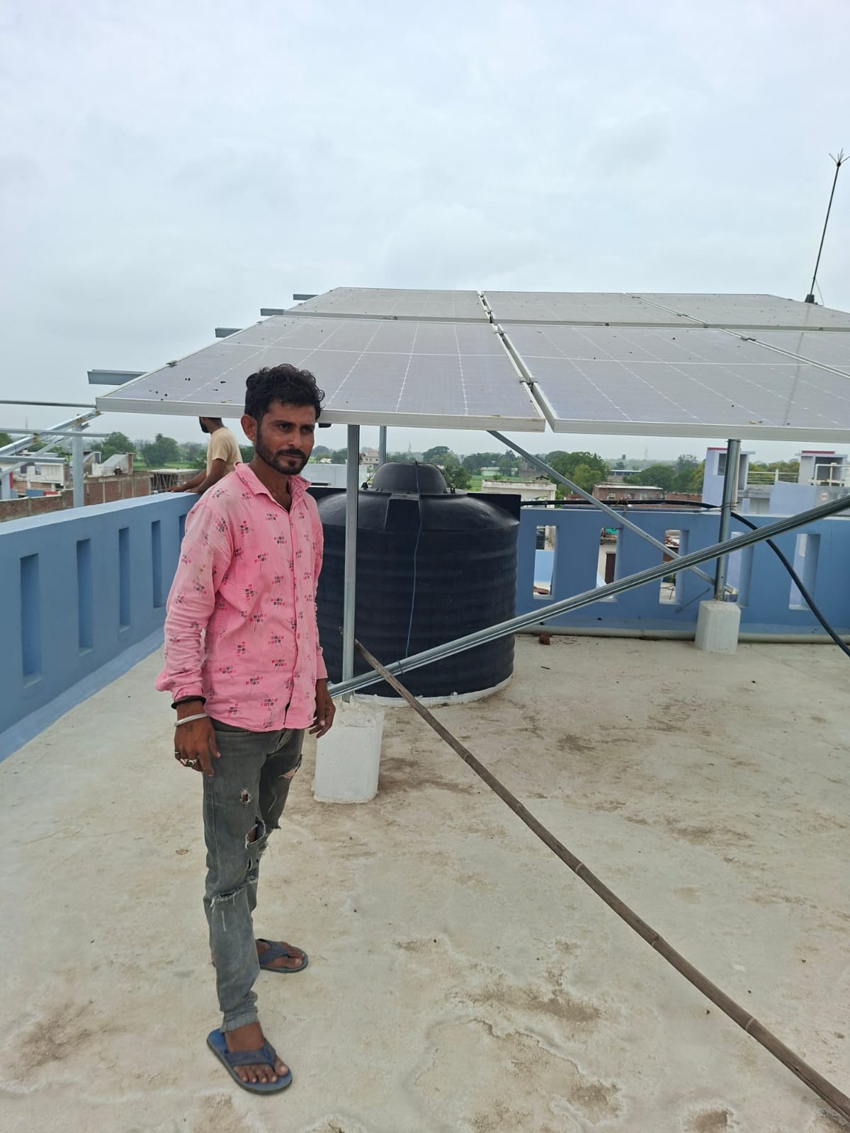 Commercial solar installation
